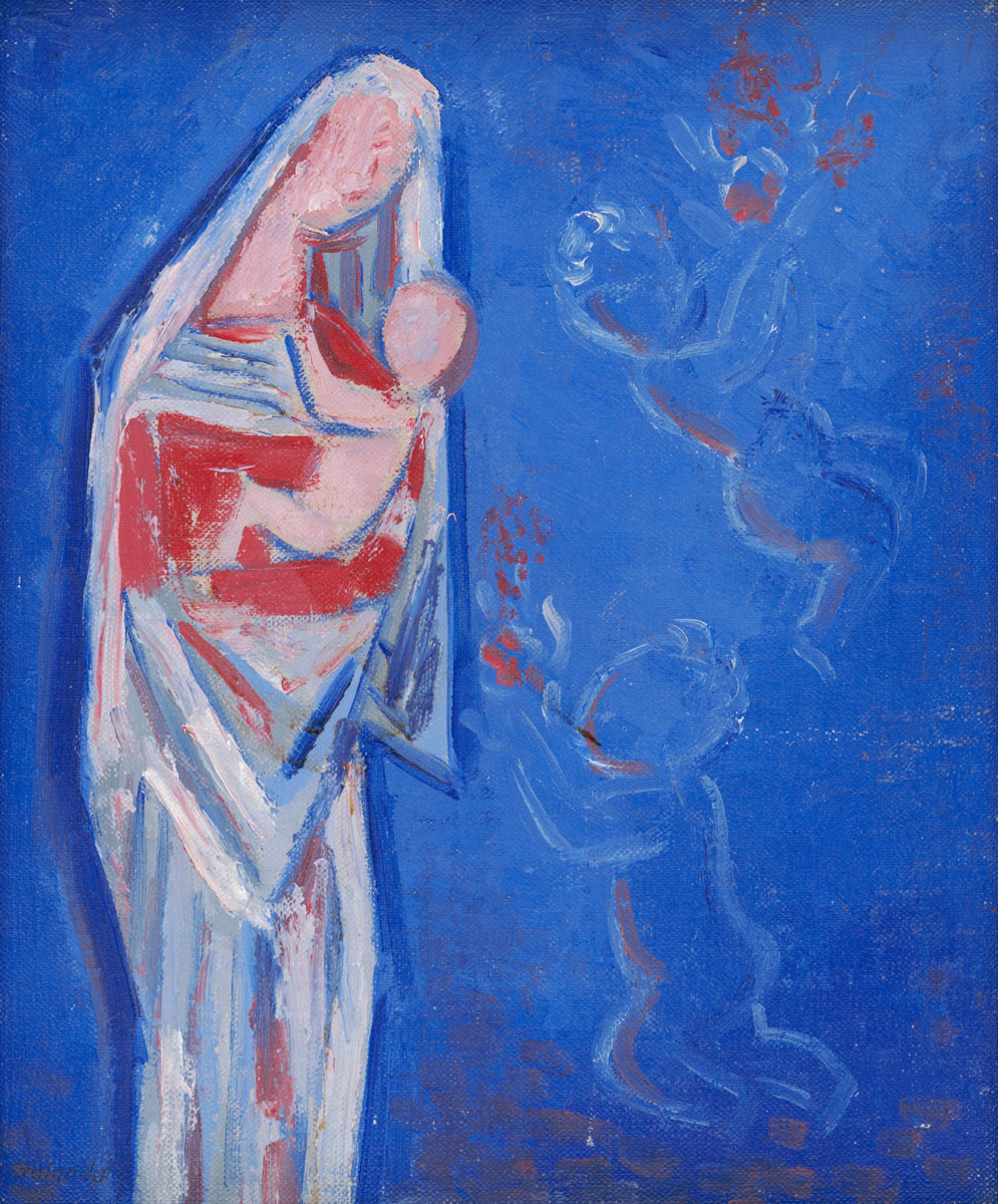 Standing Madonna with an Angel
