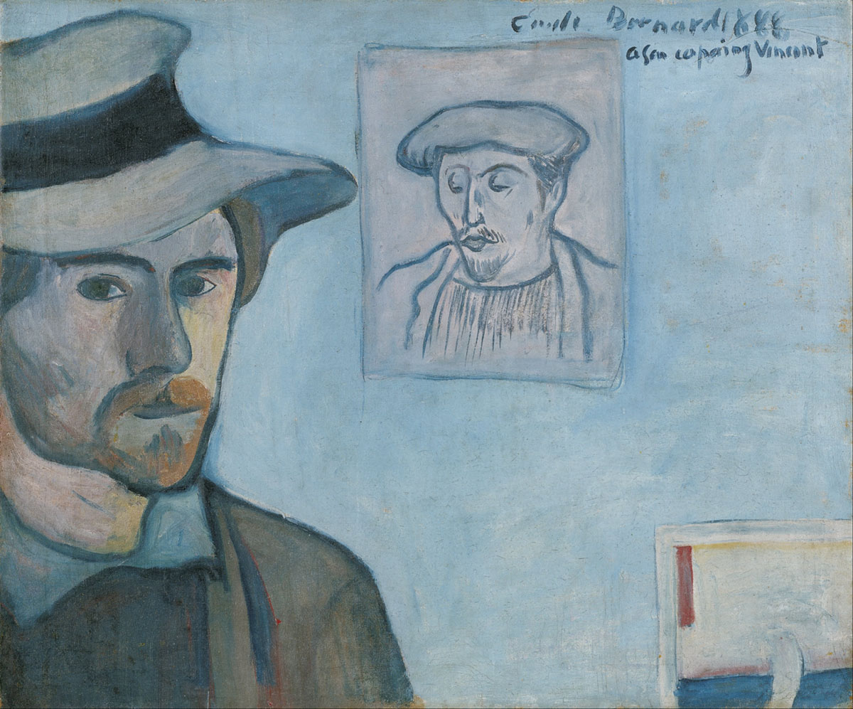 Self-portrait with portrait of Gauguin